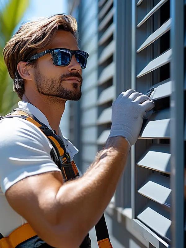 Persianas antiguas de madera